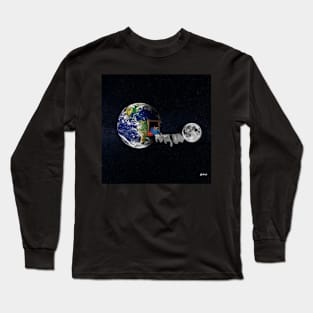 Drying clothes in the Space Long Sleeve T-Shirt